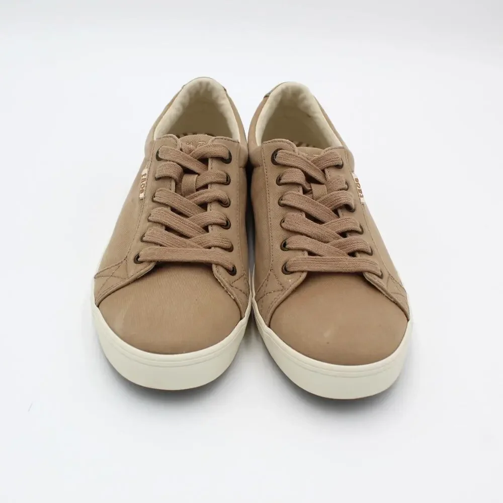 Taos Starsky Sneaker Mens 10 Brown Canvas Lace Up Comfort Casual Shoe Minimalist